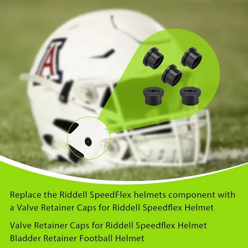 Miniatura 3 de Tornillos de válvula de vejiga de casco de fútbol para Riddell Speedflex y Speed Icon, 5 piezas de tapón de válvula de tornillo roscado de alto