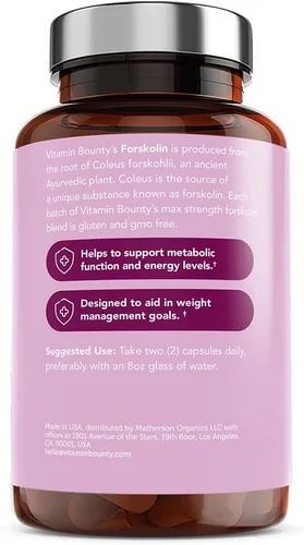 Miniatura 8 de Vitamina Bounty, Forskolin, 0.1763 oz, 60 ct