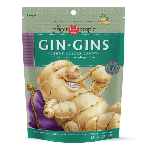 Miniatura 14 de GIN GINS - Caramelo duro de jengibre de doble fuerza – Caramelo 100% natural de The Ginger People – Golosinas saludables envueltas individualmente