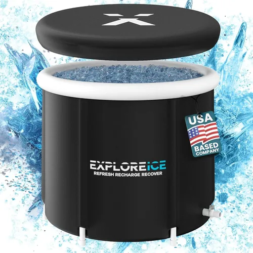 Miniatura 9 de Explore Ice Bath Pro Max - Bañera inflable extra grande para atleta, portátil, para terapia de agua fría, con tapa y bolsa de transporte