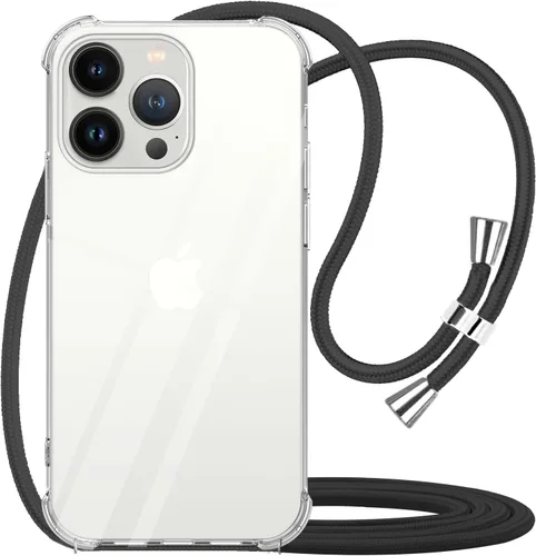 Miniatura 25 de para Google Pixel 6a Funda con Correa Ajustable para Cuello, Hombro y Cruzada Transparente Funda Móvil Duradera, Suave y delgada de Ajuste Perfecto