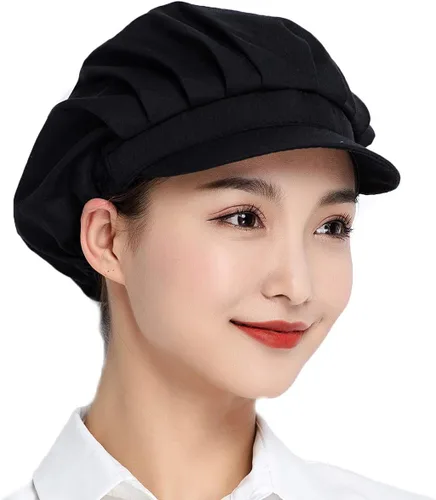 Miniatura 3 de 1pc4pcs Chef Hats-Kitchen Baker Cooking Hair Nets Food Service Caps para adultos