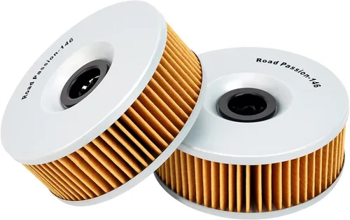 Road Passion - Filtro de aceite para Yamaha VMX1200 V-MAX 1200 1985-1995 / XVZ1200 VENTURE ROYALE 1200 1983-1986 (paquete de 2)