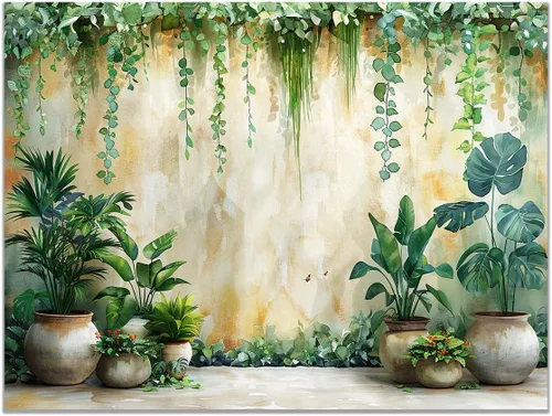 VOCBAN Plant Wall Decor Prints, Retro Botanical Style Plant Botanical Prints Posters Wall Art For Living Room Decor Canvas Prints Home Artwork -