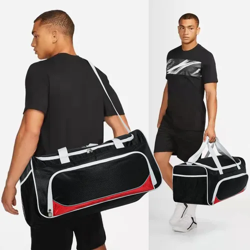 Miniatura 9 de Bolsa de gimnasio para hombre, 55 L, duradera, grande, para viajes, entrenamiento, fitness