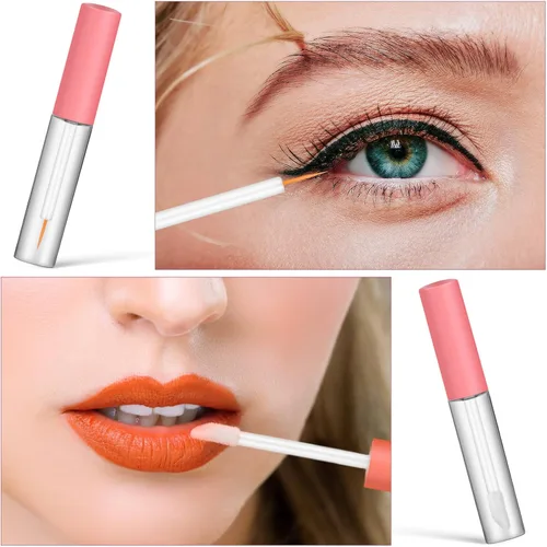 Miniatura 4 de 6 tubos de rímel vacíos con varitas rellenables, recipientes cosméticos para delineador de pestañas y brillo de labios, uso diario y viajes