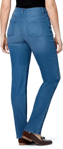 Miniatura 3 de Gloria Vanderbilt - Jeans clásicos Amanda, cónicos y de cintura alta para mujer
