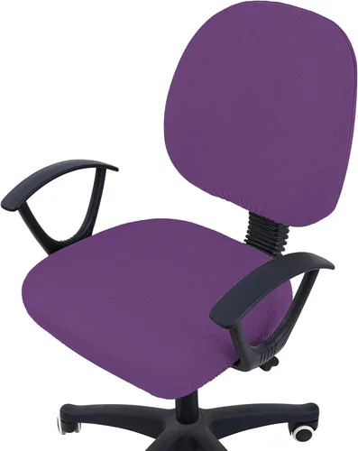 Miniatura 48 de Smiry - Fundas de asiento elásticas para silla de oficina con diseño jacquard, desmontables, lavables, antipolvo, protectores para cojines de silla