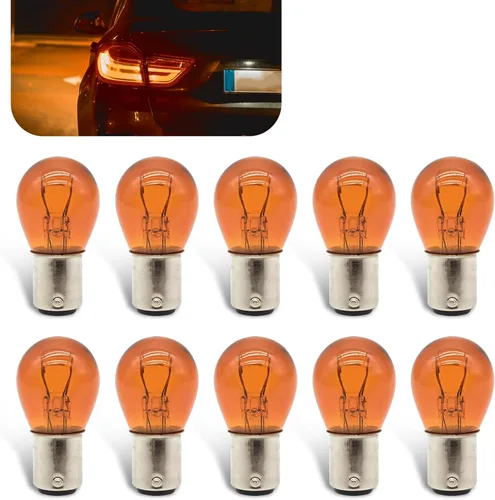 Miniatura 7 de 10 piezas Bombillas para coche 1157 P21/5W S25 BAY15D, bombilla de luz de freno doble cola alta y baja, luz de señal de giro, bombilla de vida más