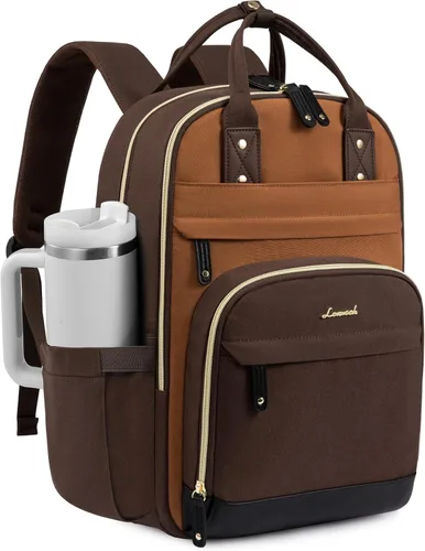 Miniatura 9 de LOVEVOOK Mochila para mujer, mochila para laptop de 15.6 pulgadas, mochilas escolares, bolsa antirrobo, bolsa antirrobo impermeable
