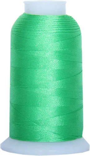 Miniatura 13 de Carretes de hilo de poliéster, 1000 m – 160 colores – Peso del hilo: 40 40wt trilobal polyester embroidery thread with bright sheen. Works with