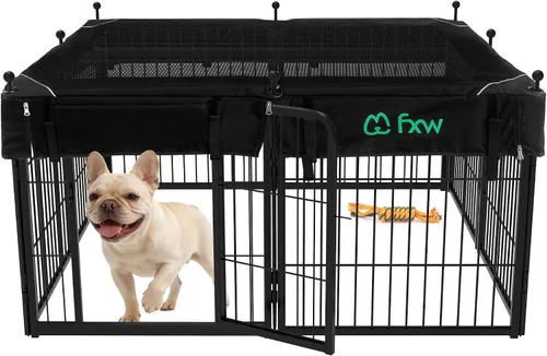 Miniatura 10 de FXW Rollick - Corralito para perros para patio, campamento con casa rodante, patentado, 24 pulgadas, 2 paneles