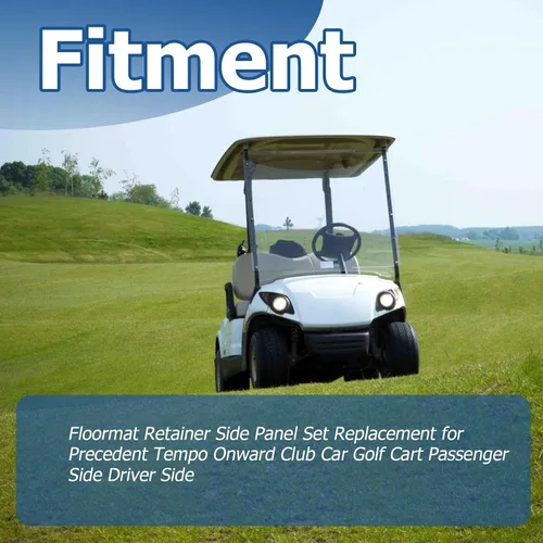 Miniatura 7 de WFLNHB Juego de paneles laterales de retención de piso para automóvil precedente en adelante, club, carro, carrito de golf, lado del pasajero, lado