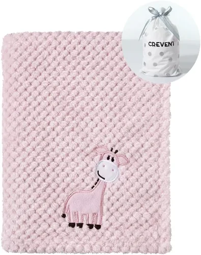 Miniatura 43 de CREVENT Manta de Felpa Sedosa y Linda para Bebé Niñas & Niños, Recién Nacidos, Bebés, Cuna, Cochecito, Silla de Paseo, Regalo Adecuado para Todas