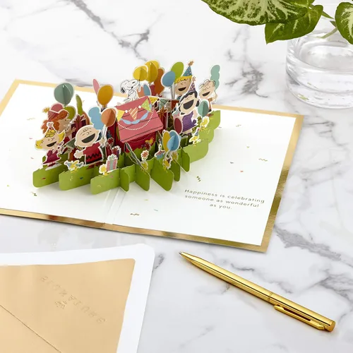 Miniatura 3 de Hallmark Signature Paper Wonder Peanuts Pop Up Tarjeta de cumpleaños (Celebrate)