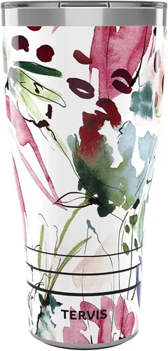 Miniatura 8 de Tervis Traveler - Vaso aislado de triple pared Sara Berrenson de algas marinas profundas mantiene las bebidas frías y calientes, 20 onzas, acero