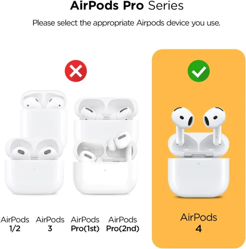 Miniatura 7 de VRS DESIGN Funda con Candado Moderno para Apple Airpods de 4ª Generación (2024), Protección Resistente con Cierre Seguro para Estuche de Airpods 4