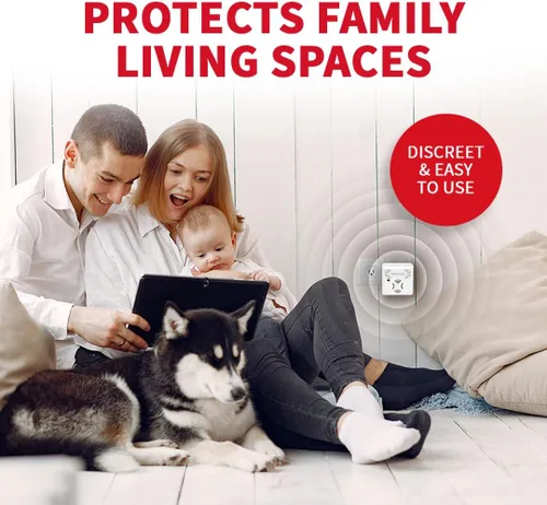 Miniatura 7 de Riddex Sonic Plus - Repelente ultrasónico de plagas, se conecta con salidas adicionales para uso en interiores, repelente de insectos, repelente