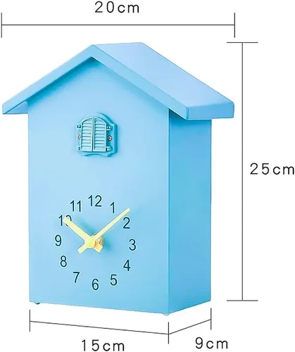 Miniatura 3 de Reloj de cuco de cuco con quimero y péndulo, voz de pájaro natural o llamada de cuco, reloj Coo Coo para arte de pared, hogar, sala de estar