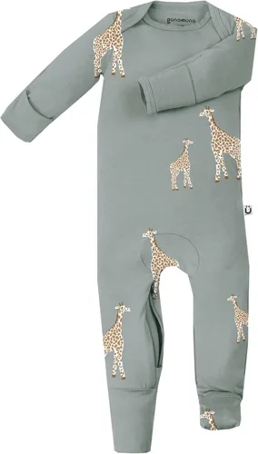 Miniatura 37 de GUNAMUNA Pijama unisex convertible ultrasuave para bebé, mameluco con cremallera para pañales, recién nacido a 24 meses