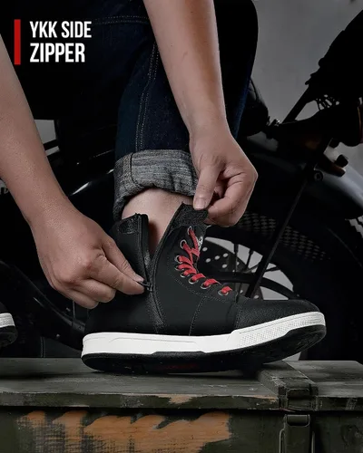 Miniatura 8 de Zapatos para motociclismo Road Street Motocross. Botas de protección para hombres, zapatos para deportes, transpirables y casuales.