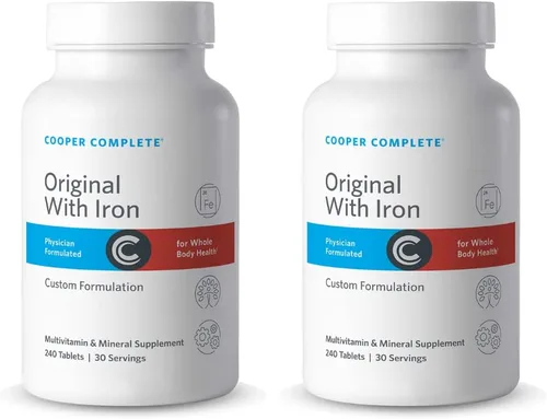 Miniatura 7 de Cooper Complete - Multivitamínico integral original con hierro - Suplemento multivitamínico diario y mineral - 30 porciones por botella. Paquete de 2