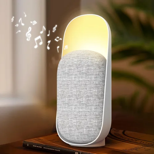 Miniatura 10 de Luz nocturna 3 en 1 + altavoz Bluetooth + máquina de sonido de ruido blanco, máquina de sonido multifuncional para bebés, luz nocturna recargable