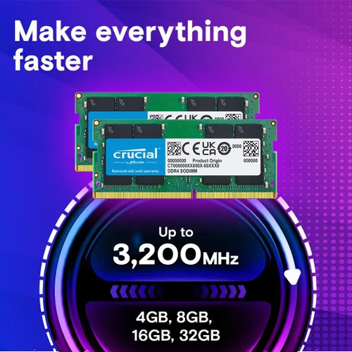 Miniatura 2 de Crucial Kit de 16 GB (8 GBx2), SODIMM de 260 pines, DDR4 PC4-19200