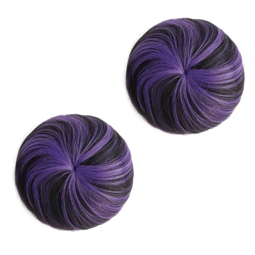 Miniatura 21 de 2 extensiones de moño de cabello, accesorio de peluca, extensiones de cabello rizado y ondulado, extensiones de cabello recogido, extensión de moño