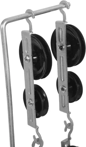 Miniatura 3 de iplusmile Juego de bloques de polea – 5 poleas con soporte y cuerda – Demuestra poleas fijas y móviles, enseña ventaja mecánica – Kit de laboratorio