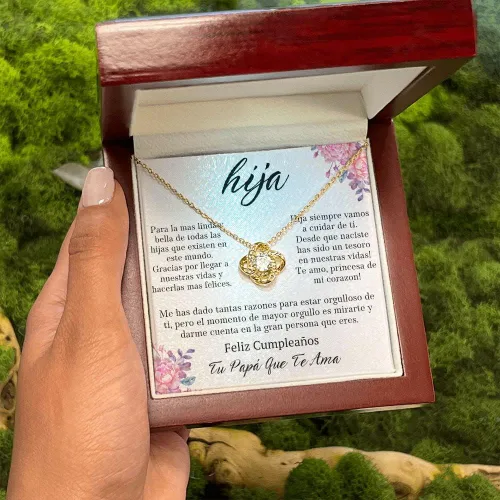 Miniatura 6 de Leo's Print Shop Regalo para hija de padre para hija, regalo para mi hija, collar para mi hermosa hija, Joyeria, regalo de cumpleaños para mujer