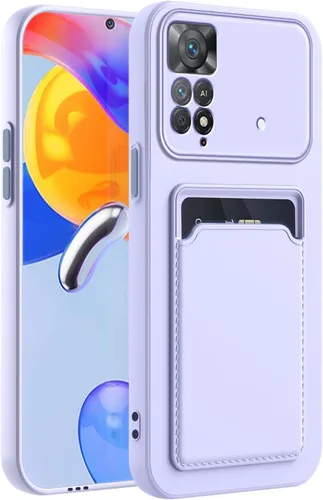 Miniatura 30 de Funda para Redmi Note 9 Pro, Redmi Note 9s con ranura para tarjetas de crédito, TPU suave silicona TPU resistente a los arañazos delgada ranura