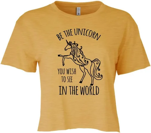 Miniatura 12 de Women's Screen Printed Crop Tee, Shirts With Sayings