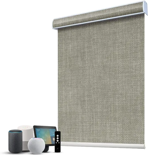 Miniatura 67 de SmartWings Persianas Motorizadas con Filtro de Luz, Compatible con Matter Thread Homekit Z-Wave Alexa Google, Persianas con 70% de Opacidad Safari