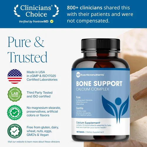 Miniatura 2 de Suplemento de calcio (citrato e hidroxiapatita 1000 mg) para una salud completa de los huesos + vitamina D3 K2 magnesio y más, 180 tabletas