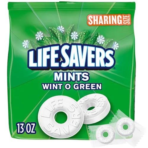 Miniatura 8 de LIFE SAVERS Mentas de Naranja, Envueltos Individualmente, Para Bocadillos, Compartir, Fiestas de Oficina y Almacenamiento en la Despensa, 6.25 oz