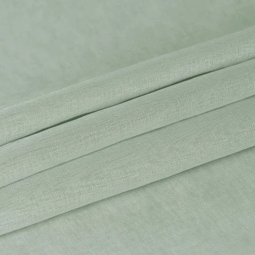 Miniatura 7 de DWCN Cortinas traslúcidas color verde frijol para sala de estar y dormitorio - Cortinas voile con aspecto de lino sintético con ojales en la parte