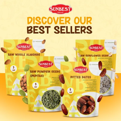 Miniatura 9 de Sunbest Natural Semillas de calabaza crudas, 5 libras, sin sal y sin cáscara, bolsa a granel, pepitas enteras, semillas de calabaza para comer