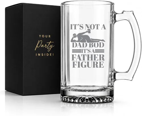 Miniatura 10 de Your Dream Party Shop Taza de vidrio de cerveza con texto en inglés "To Dad From the Reasons You Drink", de 16 onzas, regalos divertidos para papá