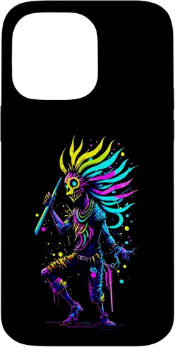 Miniatura 21 de iPhone 16 Dancing Kokopelli Mystical Abstract Illustration Case