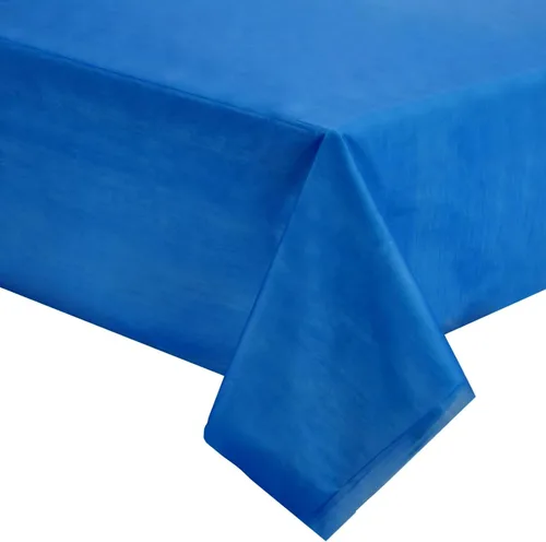 Miniatura 7 de Juvale Mantel rectangular color azul, 54 x 108 pulgadas, paquete de 3, mantel desechable y mantel de plástico para fiestas, fácil limpieza