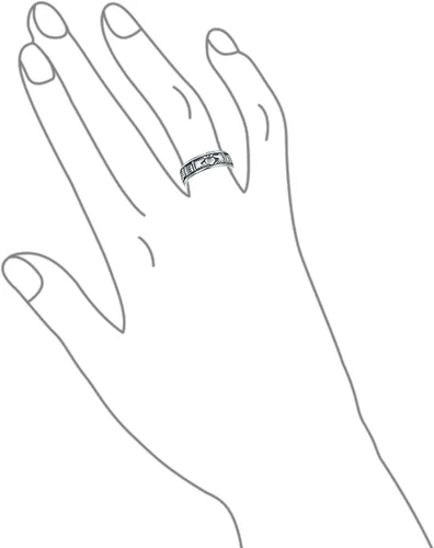 Miniatura 4 de Anillo de boda unisex con diseño celta irlandés y celta, para parejas, promesa, Claddagh, para hombres y mujeres, plata de ley 925 oxidada