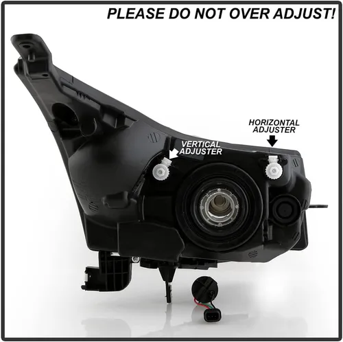 Miniatura 6 de ACANII - Para Chevy Cruze 2011, 2012, 2013, 2014, 2015, faros delanteros cromados, faros delanteros delanteros delanteros y lado del pasajero