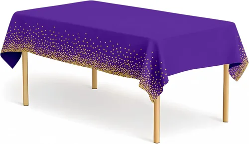 Miniatura 30 de Paquete de 2 manteles de plástico a cuadros en blanco y negro para fiestas, desechables de 54 x 108 pulgadas, mantel rectangular con bandera a