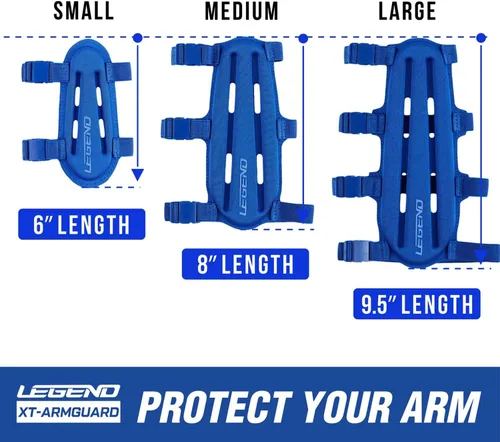 Miniatura 7 de Legend Armguard XT - Protector de brazo para tiro con arco - Diseño ventilado en espuma EVA termoformada - Protector de antebrazo con cobertura