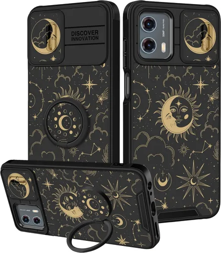 Miniatura 62 de Funermei Funda para Moto G Play 4G 2024 – Funda para teléfono para mujeres y niñas, diseño único de gato y libros, diseño único con funda