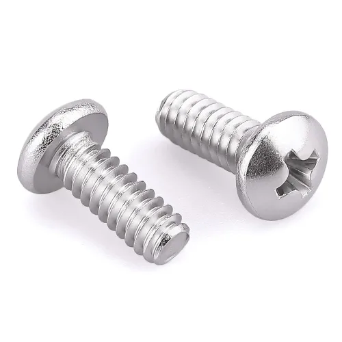 Miniatura 10 de Tornillo de máquina de cabeza cilíndrica #4-40 x 1/4", Phillips Drive, acero inoxidable 304 18-8, acabado brillante, rosca completamente mecanizada