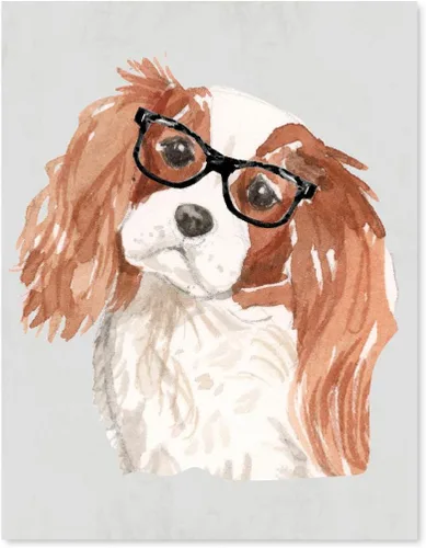Miniatura 45 de Andaz Press Póster impreso para pared de perro, 8.5 x 11 pulgadas, Shih Tzu en lazo rosa, 1 paquete, regalo de cumpleaños de Navidad, sin marco