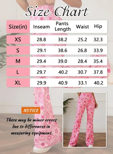 Miniatura 7 de Pantalones acampanados de los años 70 para mujer, traje EDC Rave Festival de cintura alta, parte inferior acampanada, bohemios, lindos pantalones