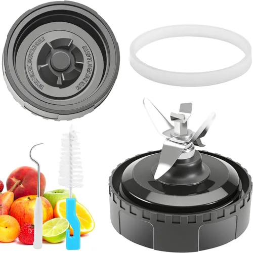 Paquete de 1 cuchilla extractor de 5 aletas para piezas de repuesto de licuadora Ninja, cuchilla de licuadora de 3.35 pulgadas/3.3 in compatible con